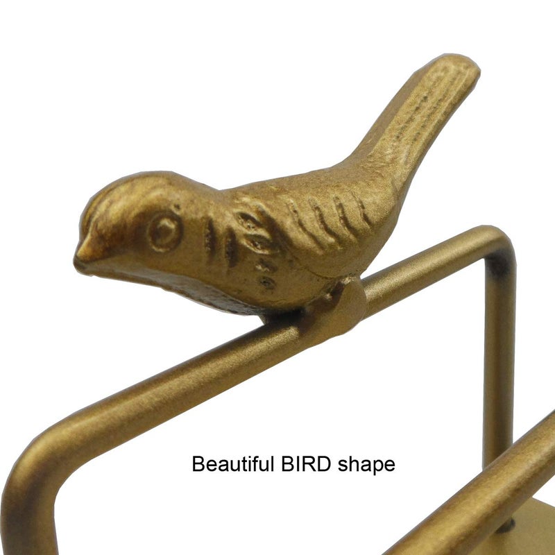 Enyuwlcm Metal Desktop Card Holder for Desk Decorative Business Card Display Stand for Countertop Bird Design Golden 1 Pack - Image 3